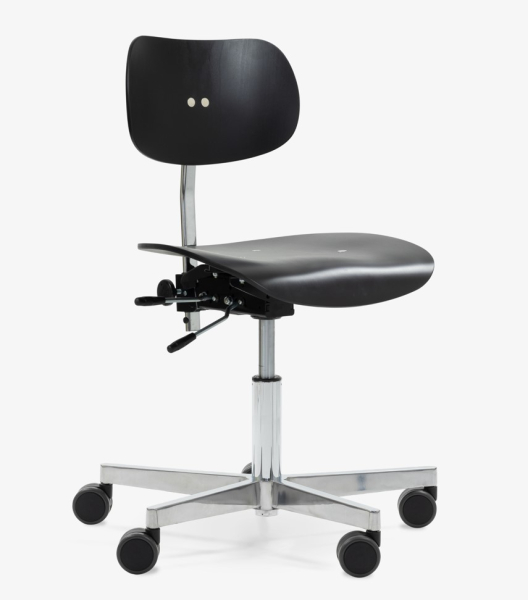 W+S Bürostuhl S 197 R20 poliert/verchromt